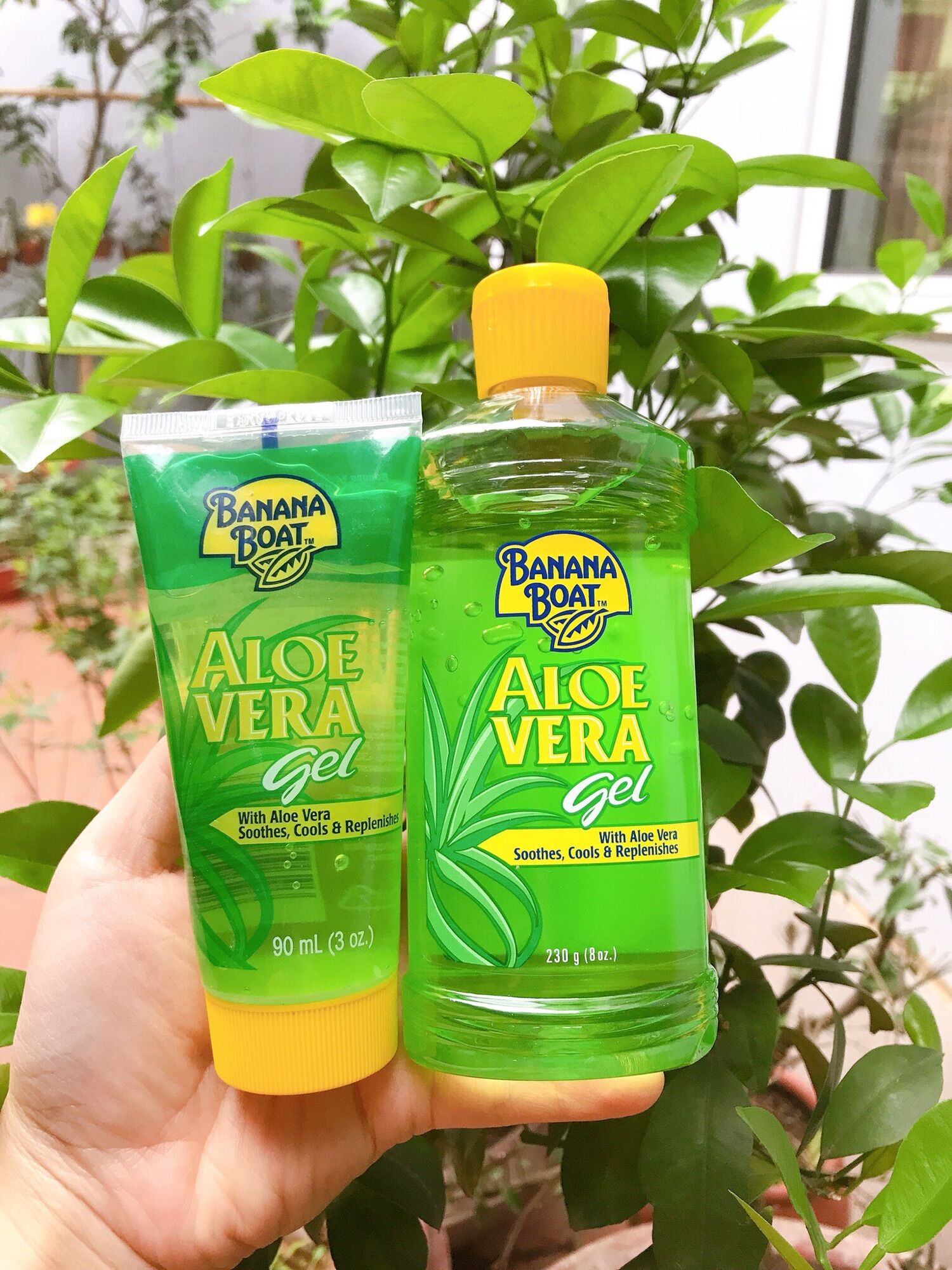 Gel dưỡng da lô hội banana boat aloe vera 90ml và 230ml