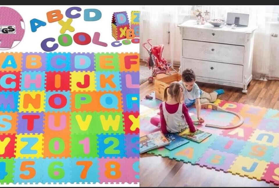 Set 36 Thảm xốp chữ cái và số size 30×30×1cm