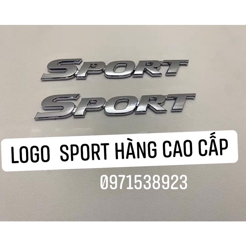 Logo SPORT dán thân xe hàng cao cấp