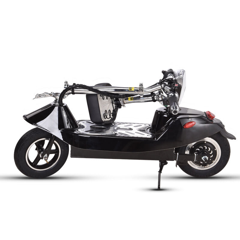 Xe điện gấp mini xe điện e scooter bỏ cốp ô tô cho người lớn màu đen