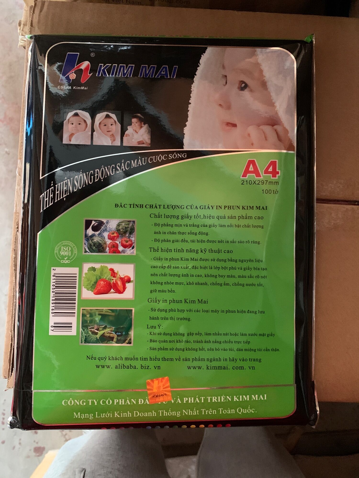 Giấy in ảnh Kim Mai định lượng 115