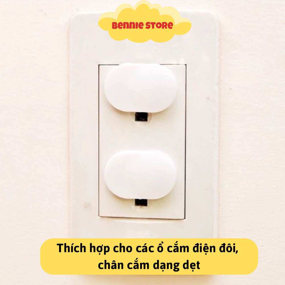 Nút bịt ổ điện an toàn cho bé, Nút bịt ổ điện đôi 2 chân