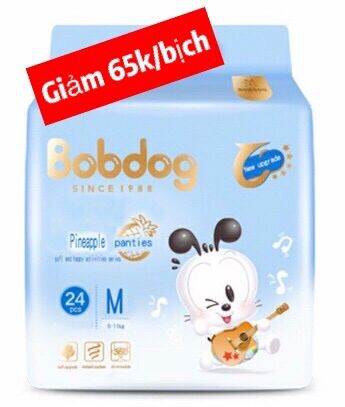 Date 3/2022 tã quần bobdog dứa size m24