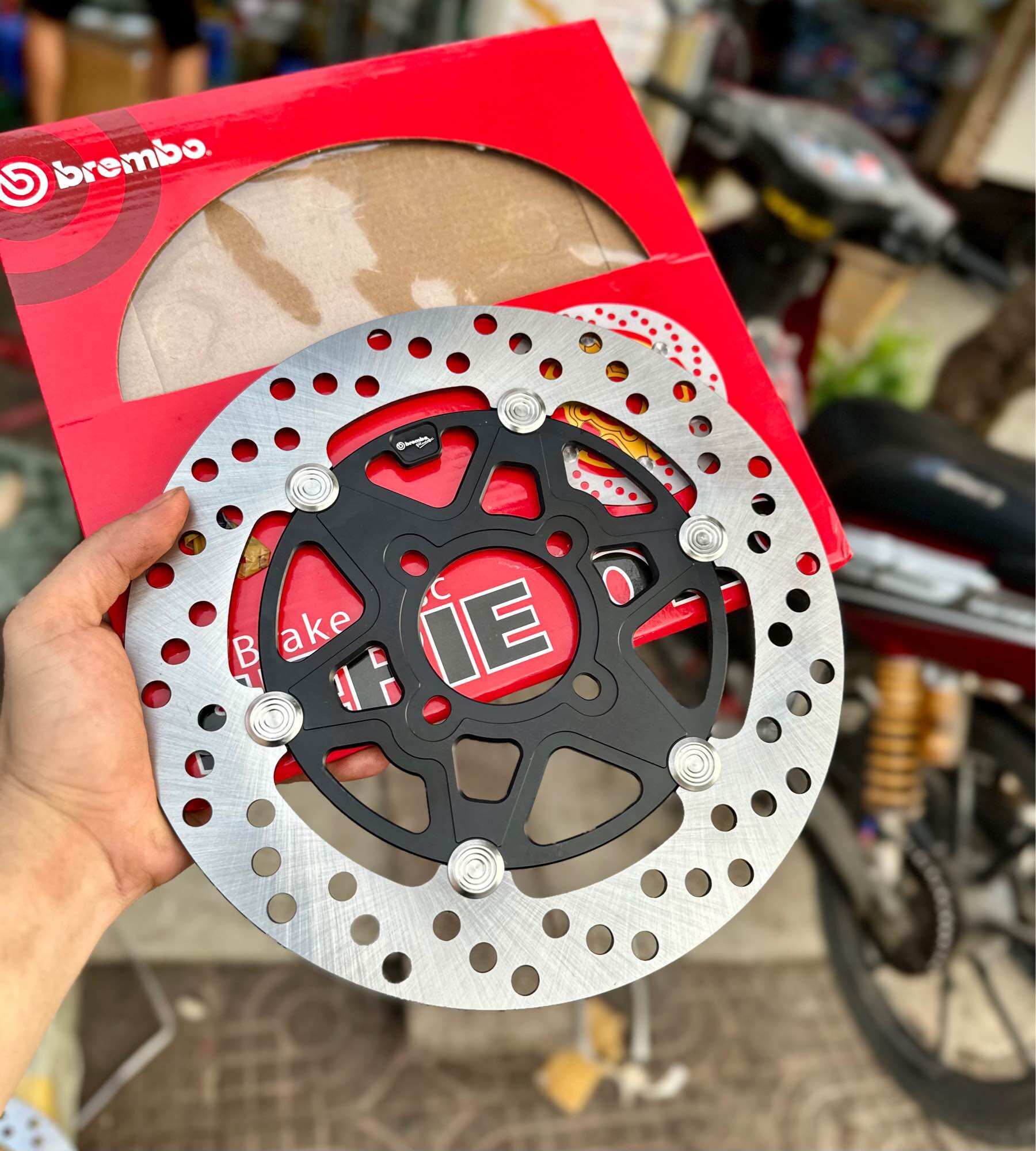 Đĩa thắng brembo oro 260mm khoen inox 304