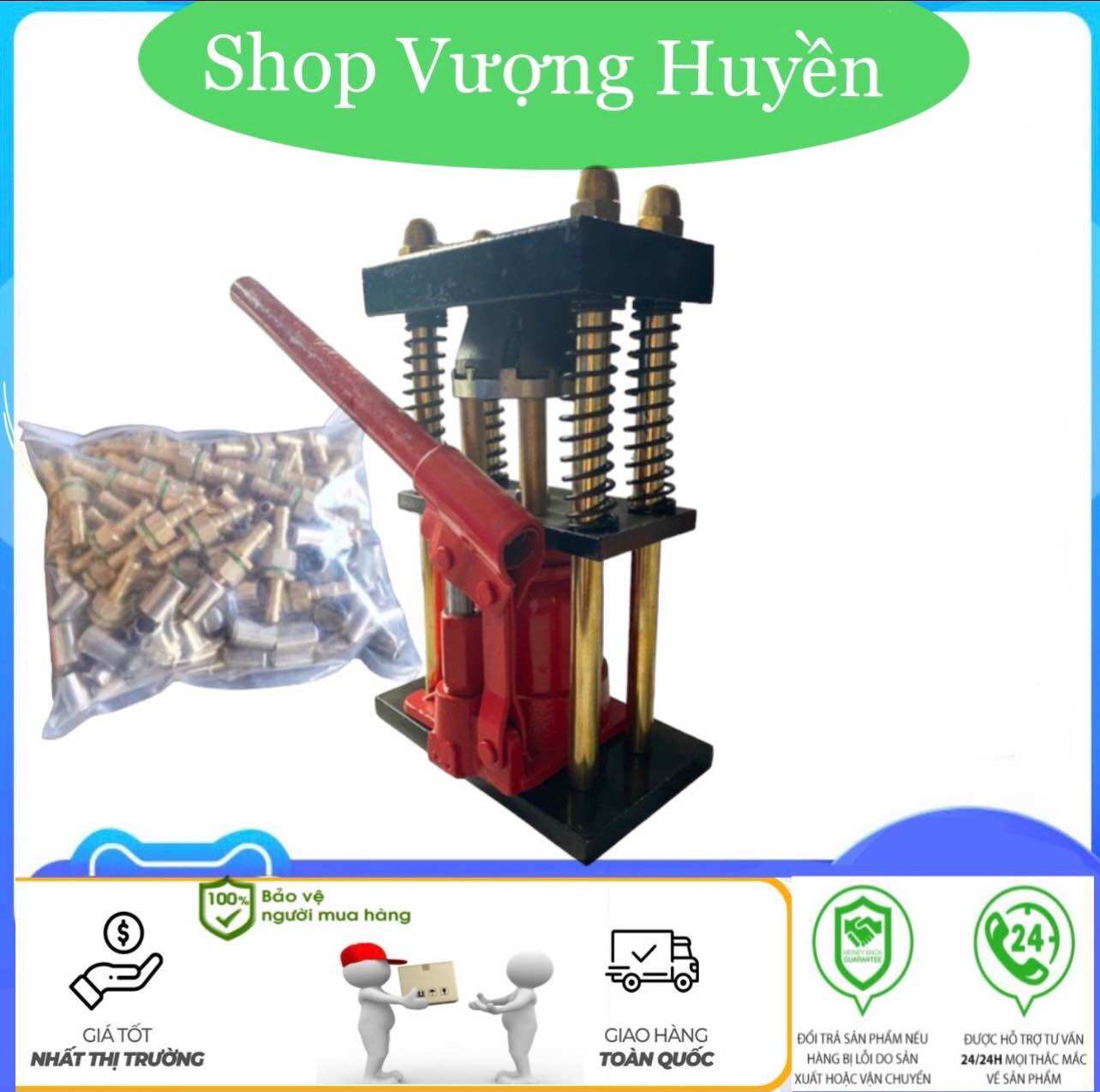 Máy bấm đầu cốt thuỷ lực. máy bấm đầu dây rửa xe ren 6.5mm-16mm