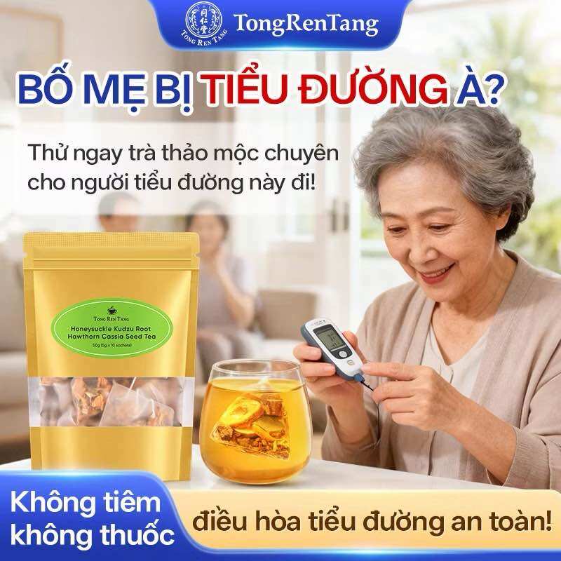 Tong Ren Tang Trà Cho Người Tiểu Đường – Khát Nhiều, Đi Tiểu Nhiều, Tăng Đường Sau Ăn
