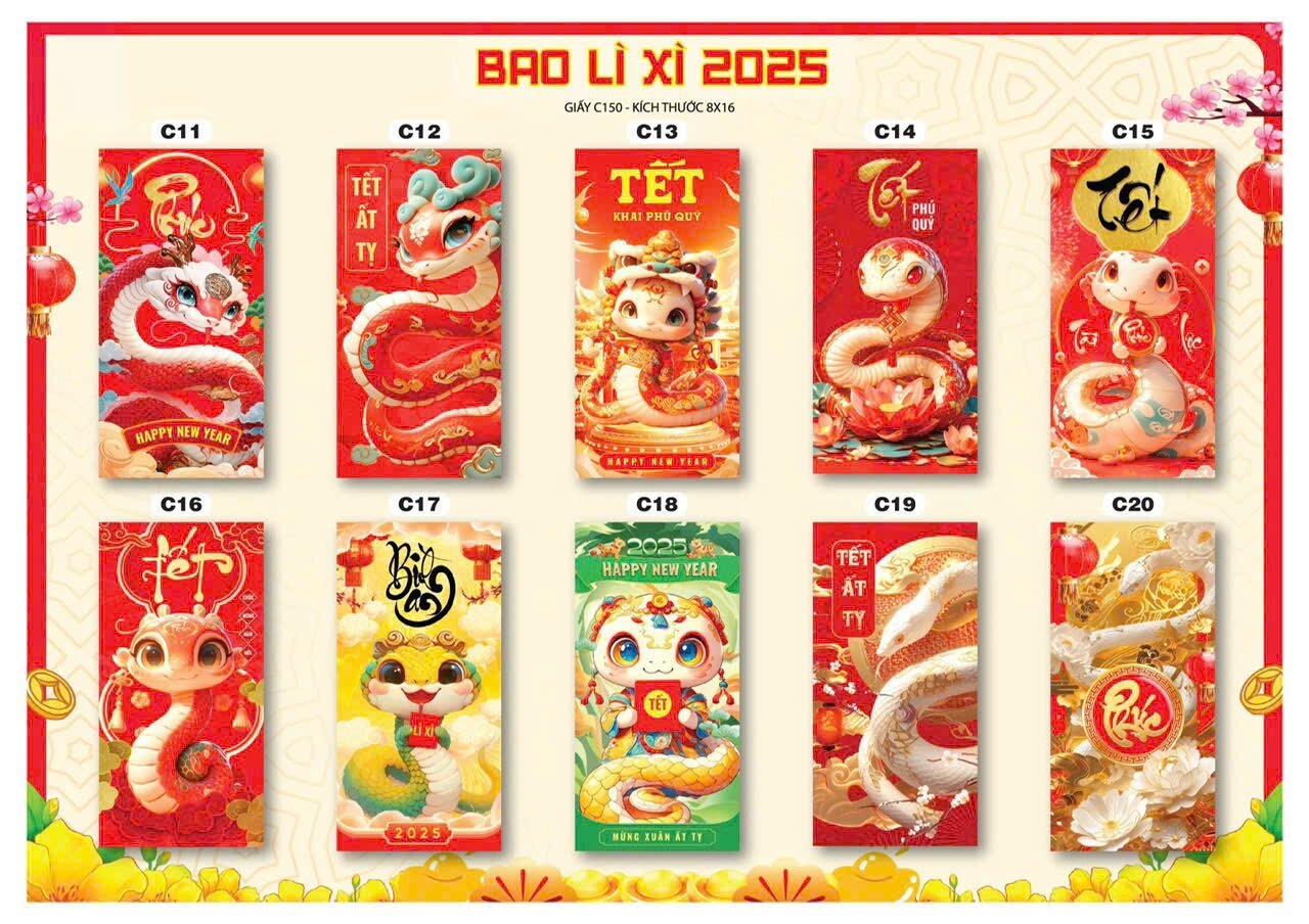 3000 bao lì xì giá rẻ 2025 tặng (300c ngẫu nhiên)
