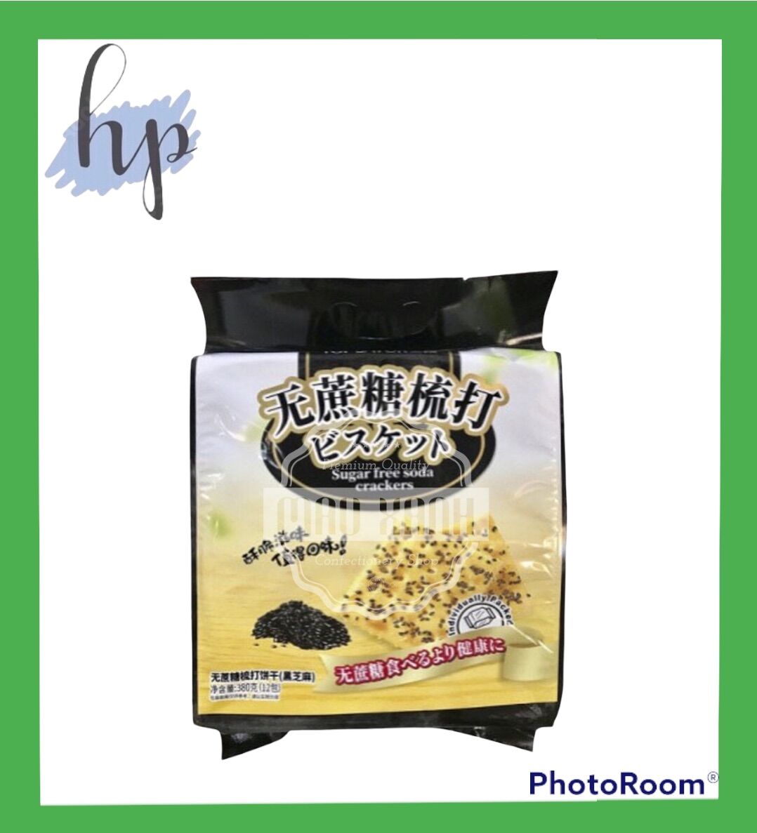 Bánh Ăn Kiêng Mè Đen Không Đường Soda Crackers Top Savor