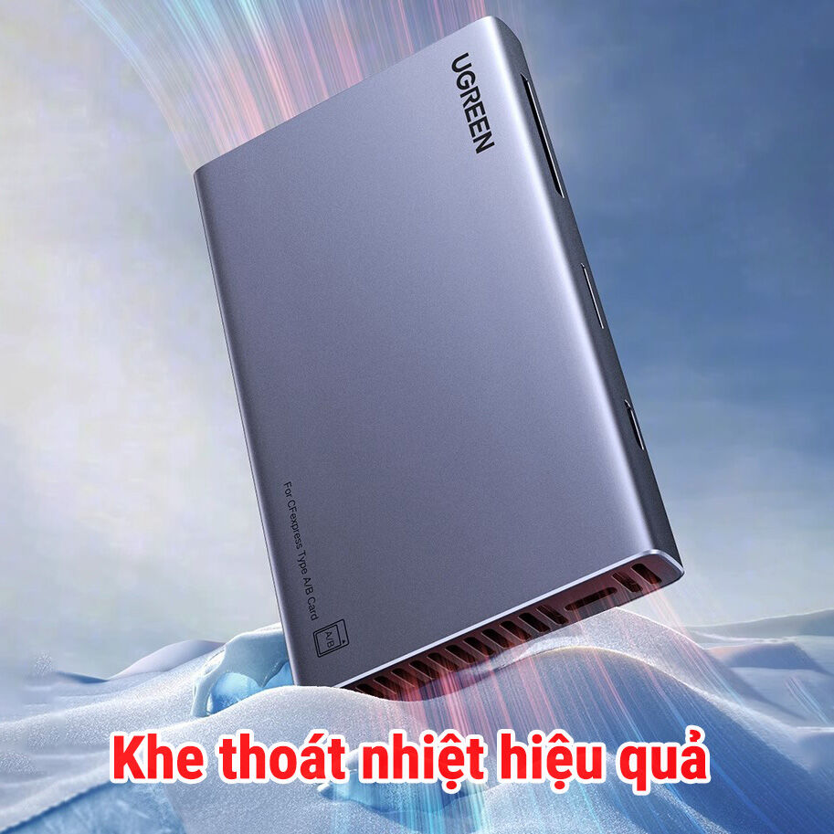 Ugreen 4 in 1 CFexpress A+B+SD+TF MicroSD Đầu đọc thẻ nhớ tốc độ cao USB3.2 Card reader all in one