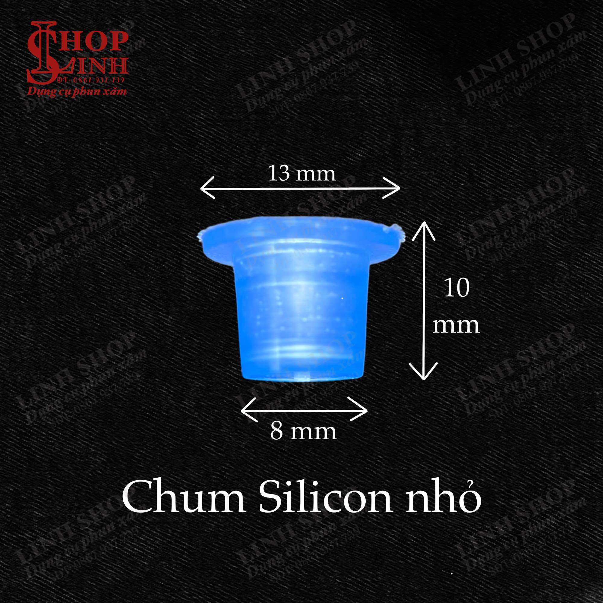 Chum đựng mực, chum silicon, nhẫn đựng mực, chum nhựa cốc đựng mực phun xăm
