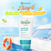 [DAILY] Sữa Rửa Mặt Simple Kiềm Dầu, Ngừa Mụn 150ml Hasaki Sản phẩm chính hãng