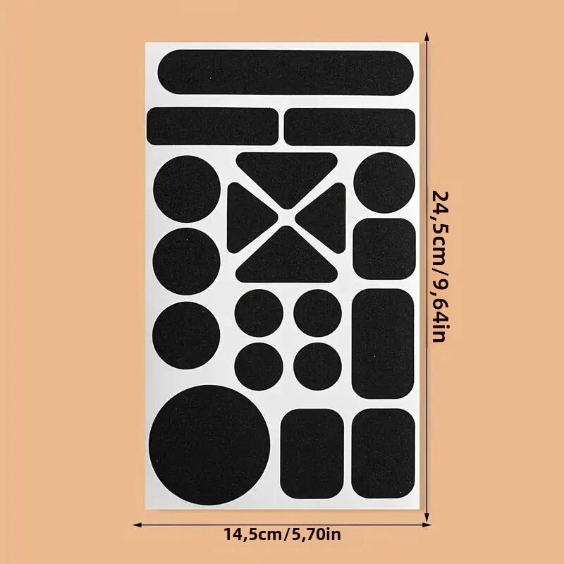 1 Bộ Miếng Dán Sửa Chữa Vải Tự Dính Tức Thì Màu Đen Dùng Cho Áo Khoác Lông Vũ Kích Thước Phổ Thông 14