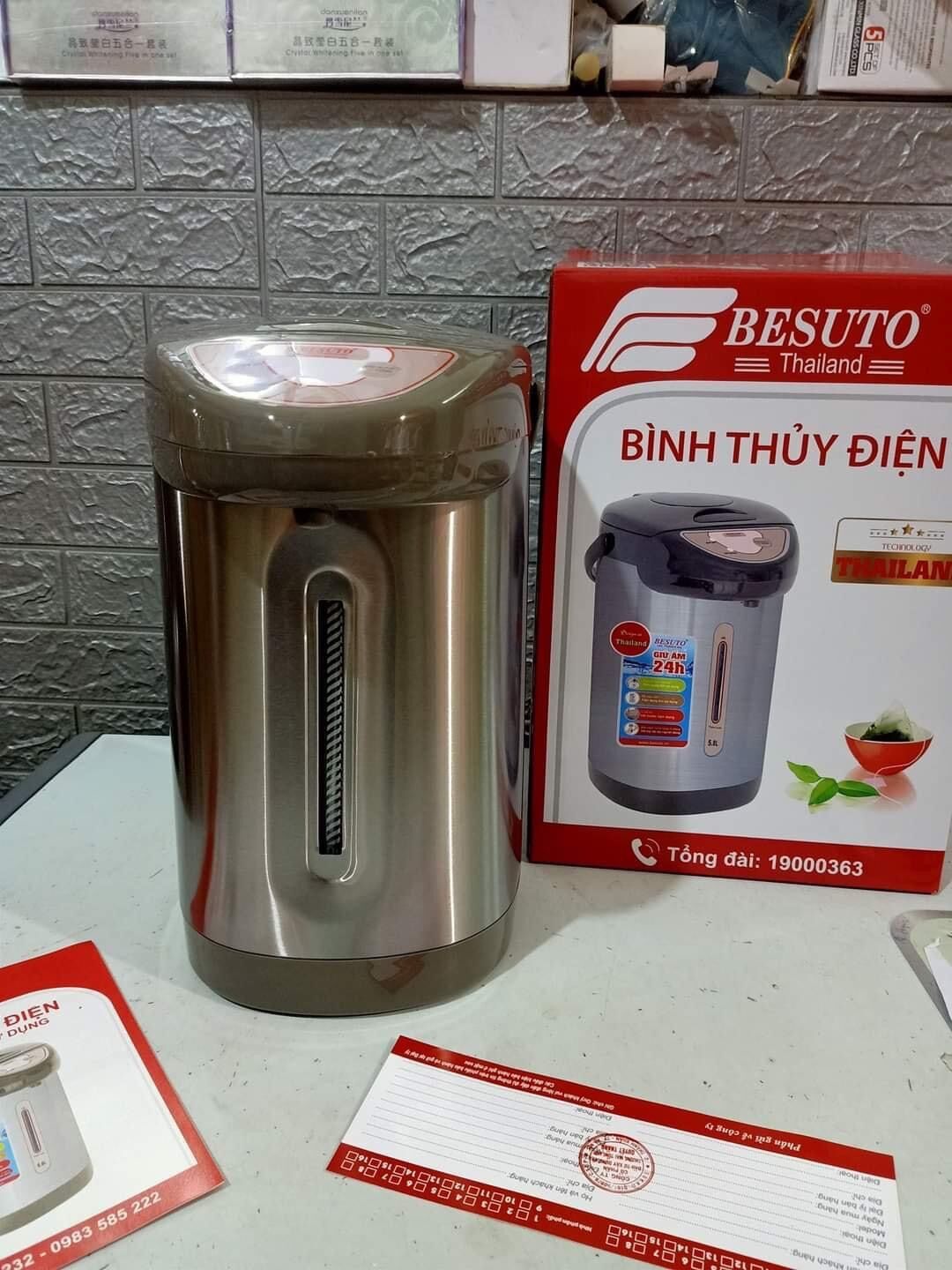 Bình thủy điện phích điện besuto 4.8L