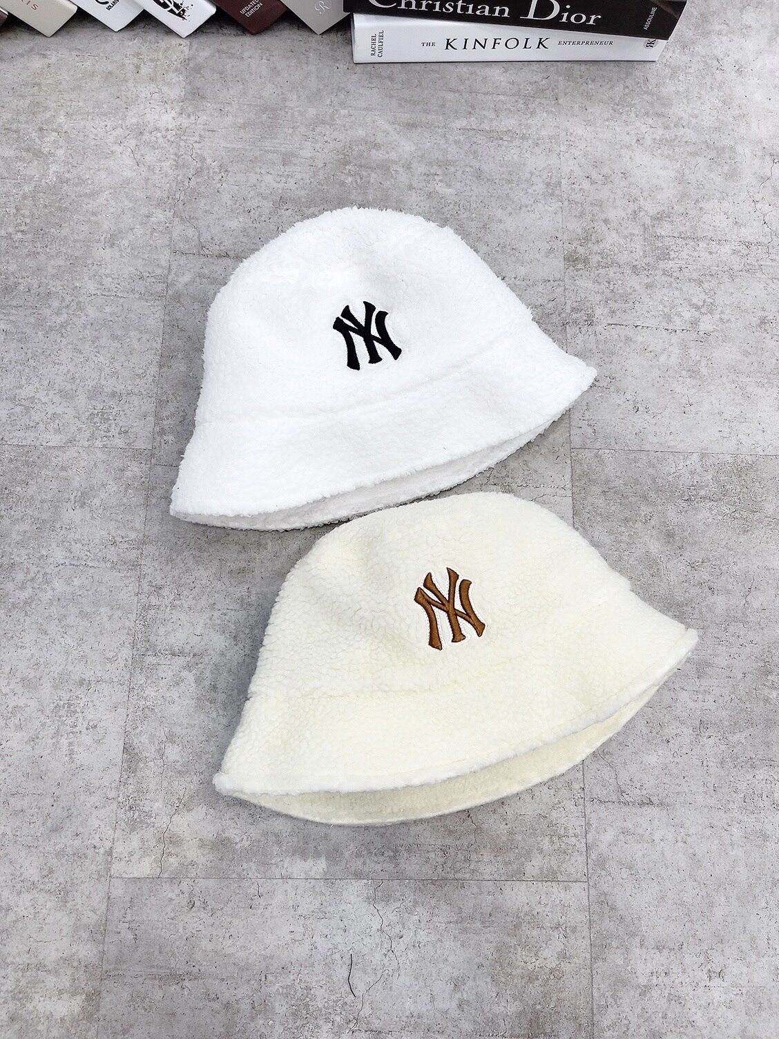 Mũ mlb lông cừu ,mũ bucket aut 1:1 full tag code