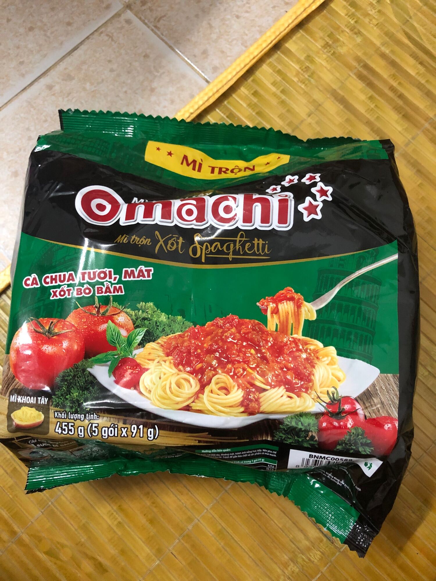 Lô 5 mì omachi sốt spaghetti - ảnh sản phẩm 2