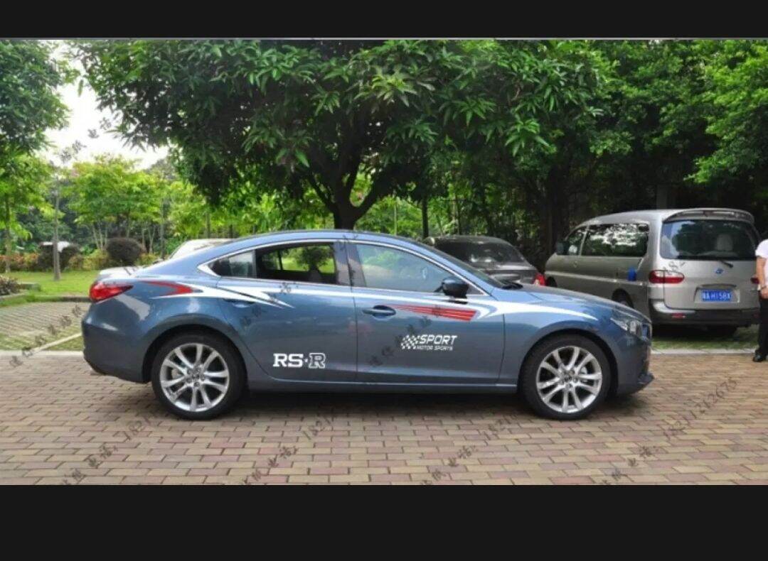 Tem dán sườn xe Mazda 2,3,6, tem dán trang trí 001
