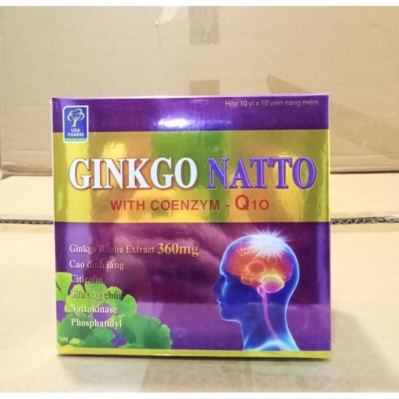 [Hcm]Ginkgo Natto Coenzym Q10 Giúp Tăng Cường Lưu Thông Tuần Hoàn Não