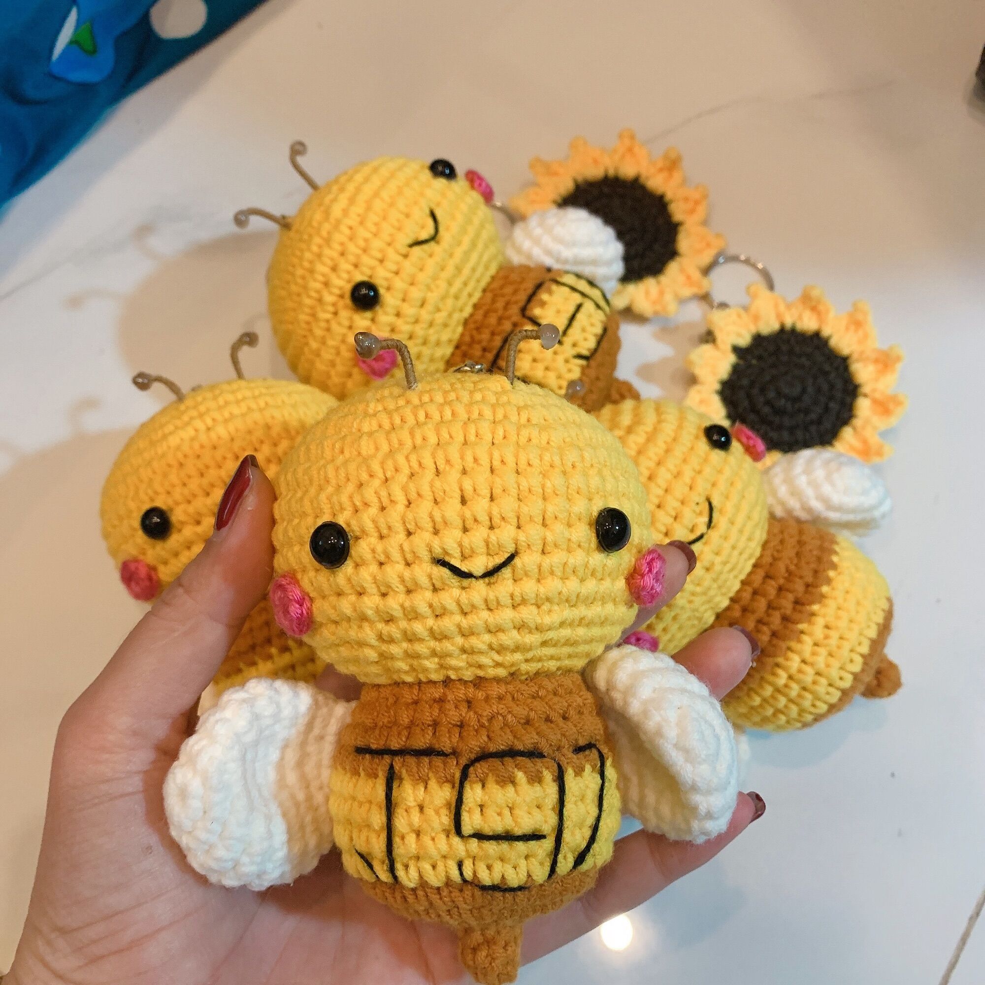 Combo Đóm + Hoa Hướng Dương - J97 - Jack - Đom Đóm - Móc khoá Đom Đóm