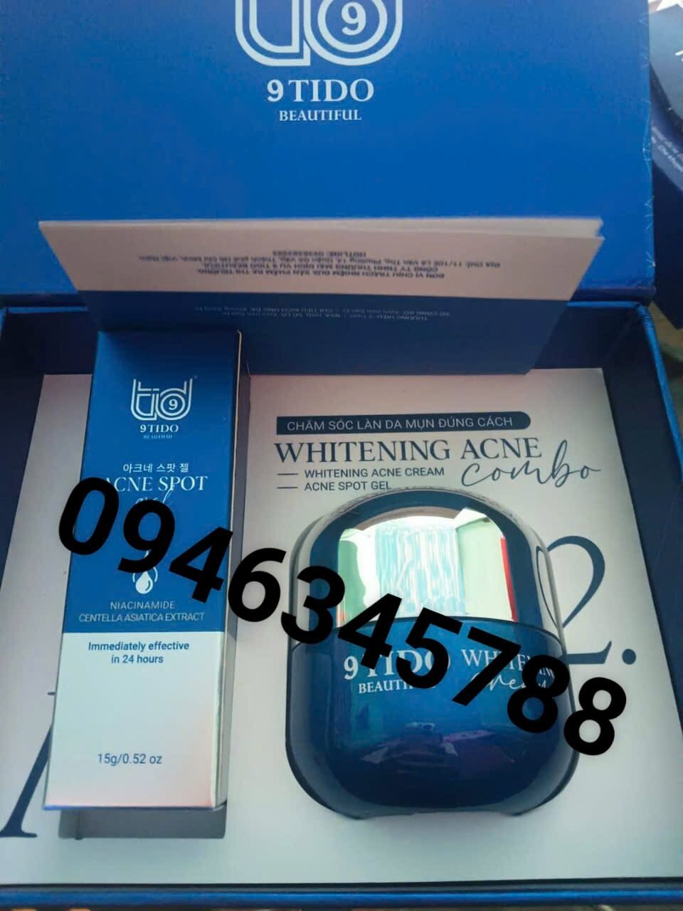 COMBO MỤN 9TIDO - WHITENING ACNE COMBO