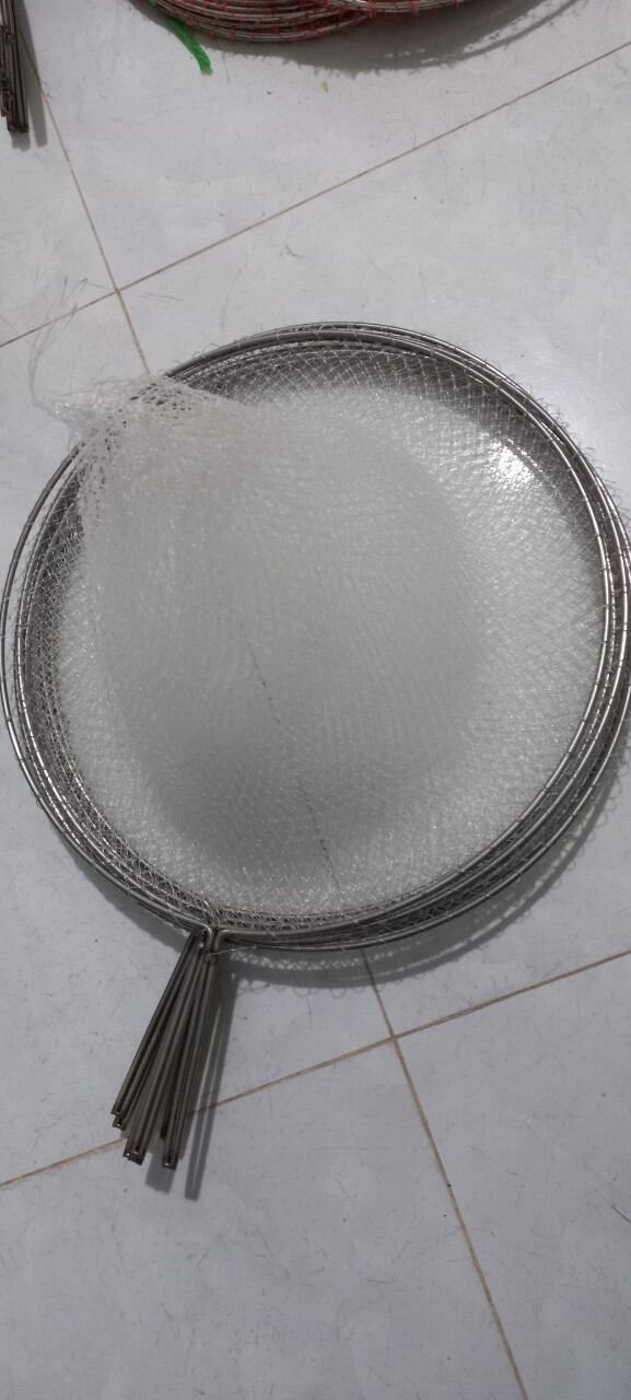 Dợt lưới xúc cá inox đường kính 30cm lh 0974545624