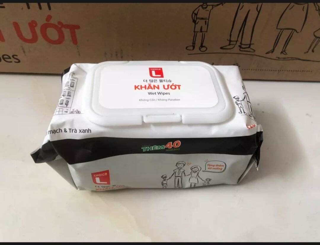 combo 2 gói khăn ướt lotte