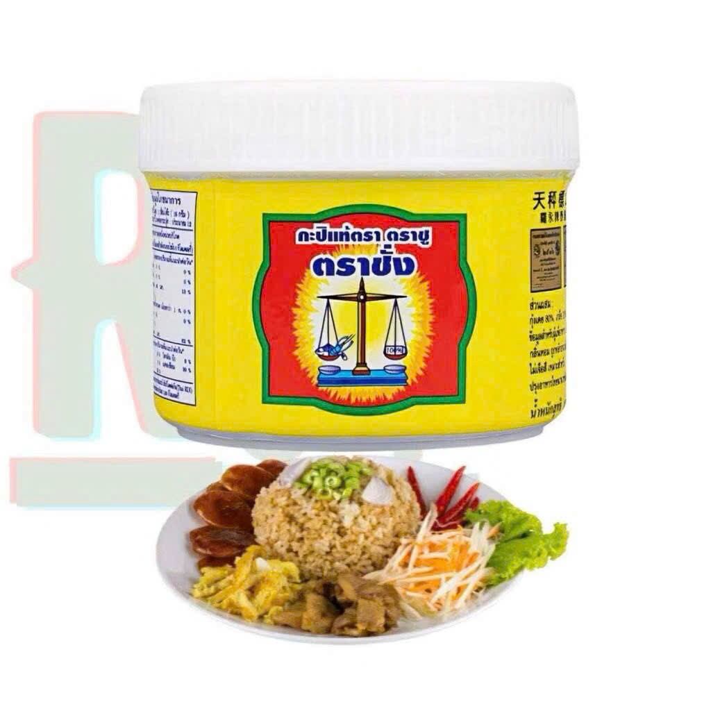 Mắm ruốc tôm Thái Lan Trachang Brand กะปิแท้ตรา ตราชู ตราชั่ง 400กรัม Shrimp Paste