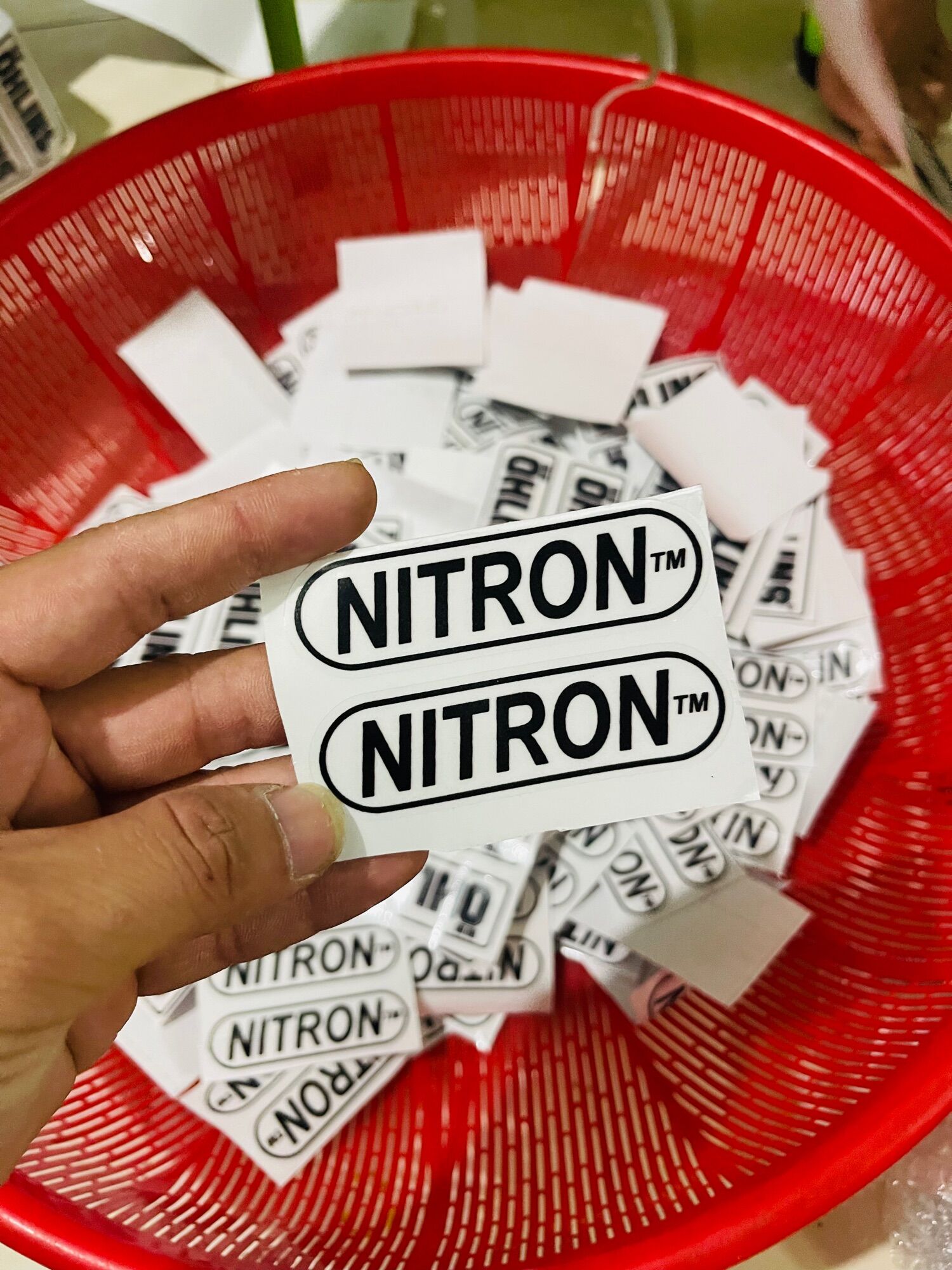 Tem Ohlins/Nitron Trong Suốt Dán Thụt Trang Trí Xe Máy