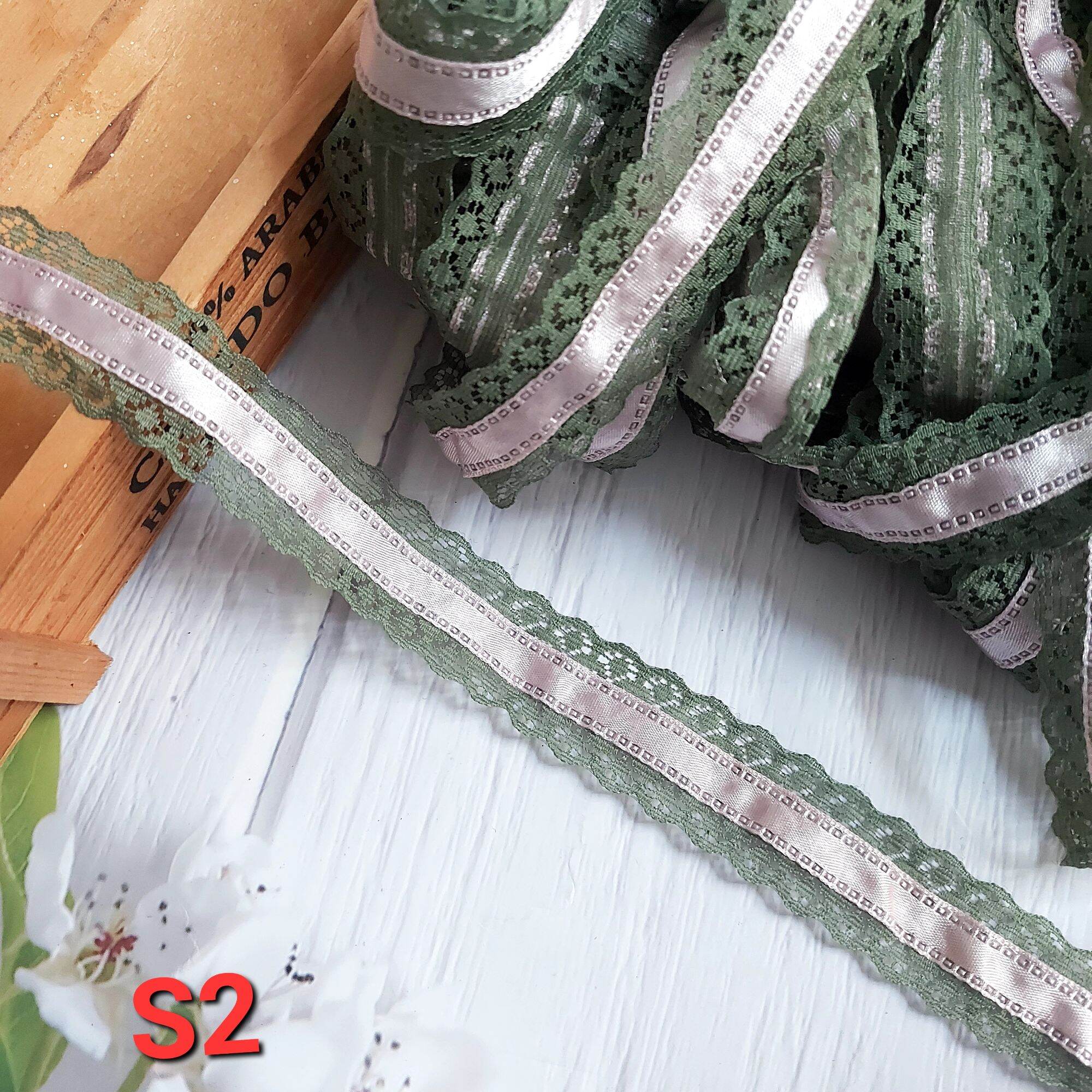 (DÂY 5 MÉT) REN LƯỚI POLY MỀM  , PHỤ KIỆN MAY VÁ, BẢN RỘNG 3 CM.