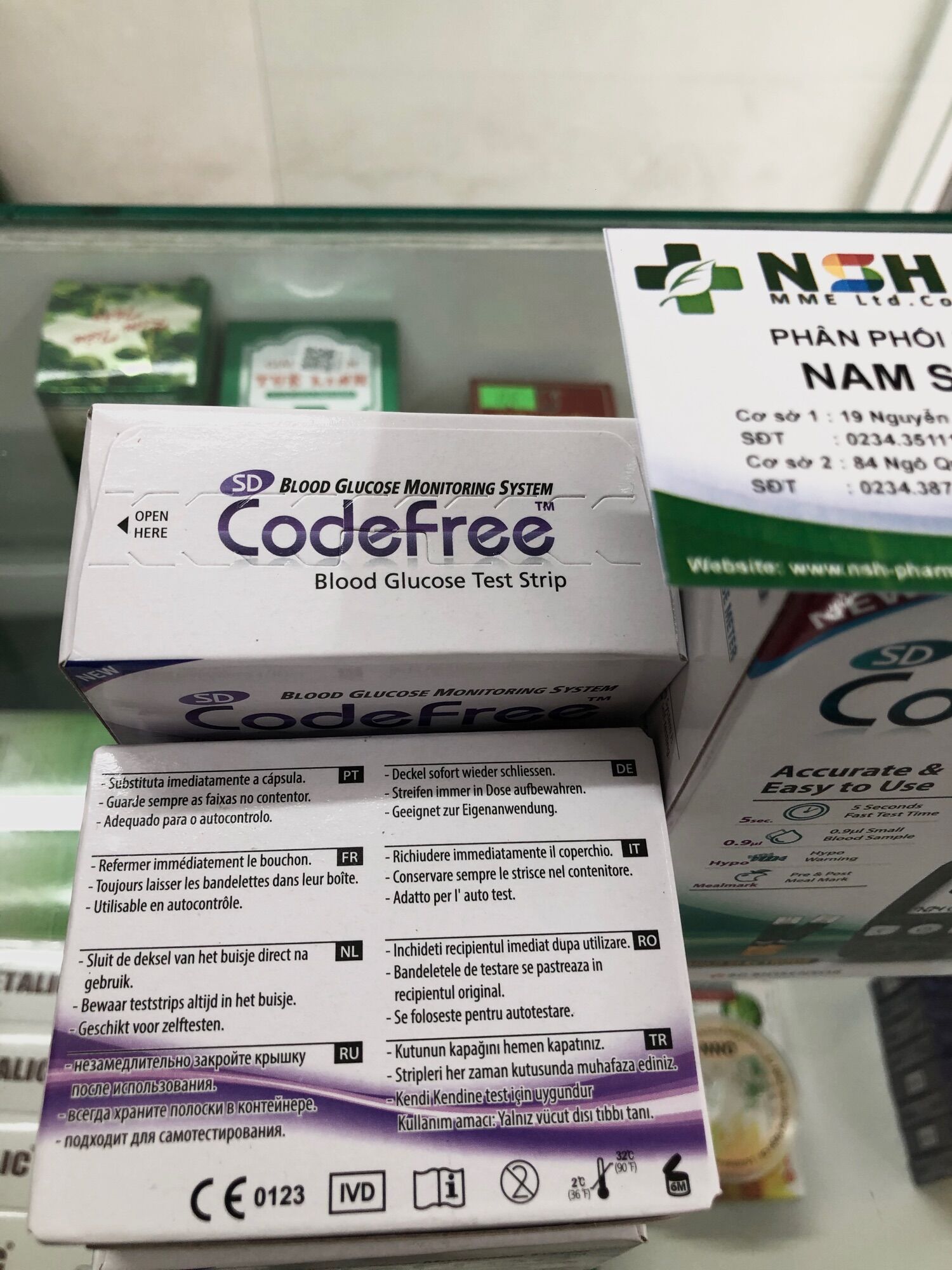 ❤️ HỘP 50 test thử Que thử đường huyết SD Codefree (SD code free) 50 que và 25 que test thử Que thử tiểu đường SD Code free SD CODEFREE HÀN QUỐC