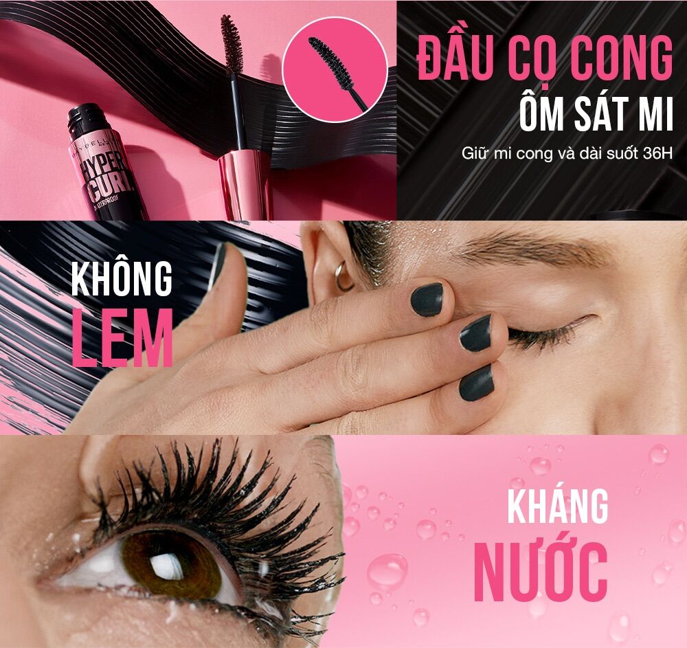 Mascara Làm Cong Và Dày Mi May-be-line Volum' Express Hyper Curl