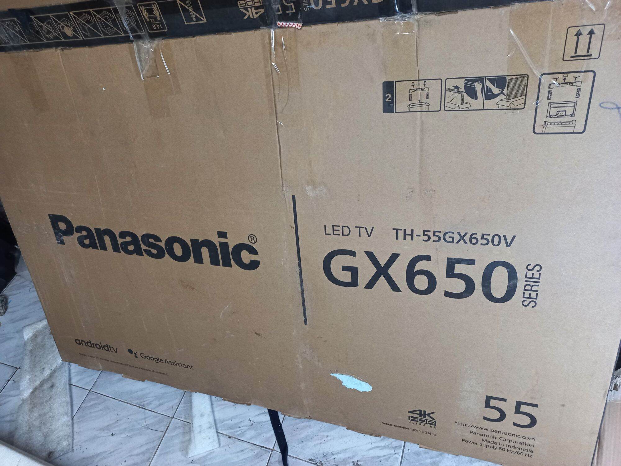 Android tivi Panasonic 55in model 55GX650V màn hình mới 100% nguyên seal + remot tìm kiếm bằng giọng nói kết...