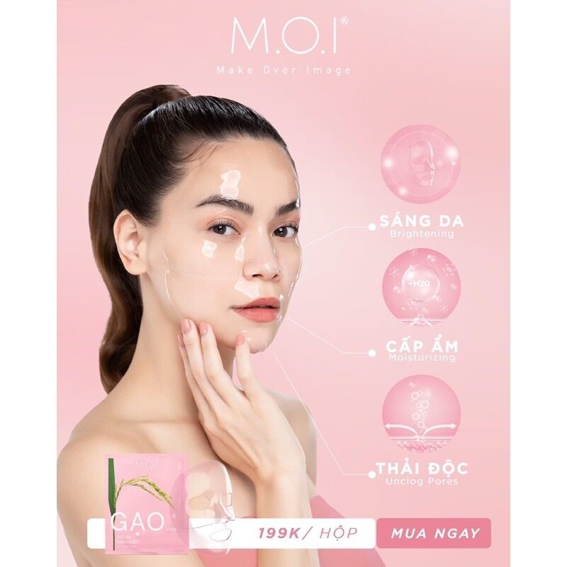 [Chuẩn Chính Hãng] Mặt Nạ Gạo Tinh Khiết MOI COSMETICS