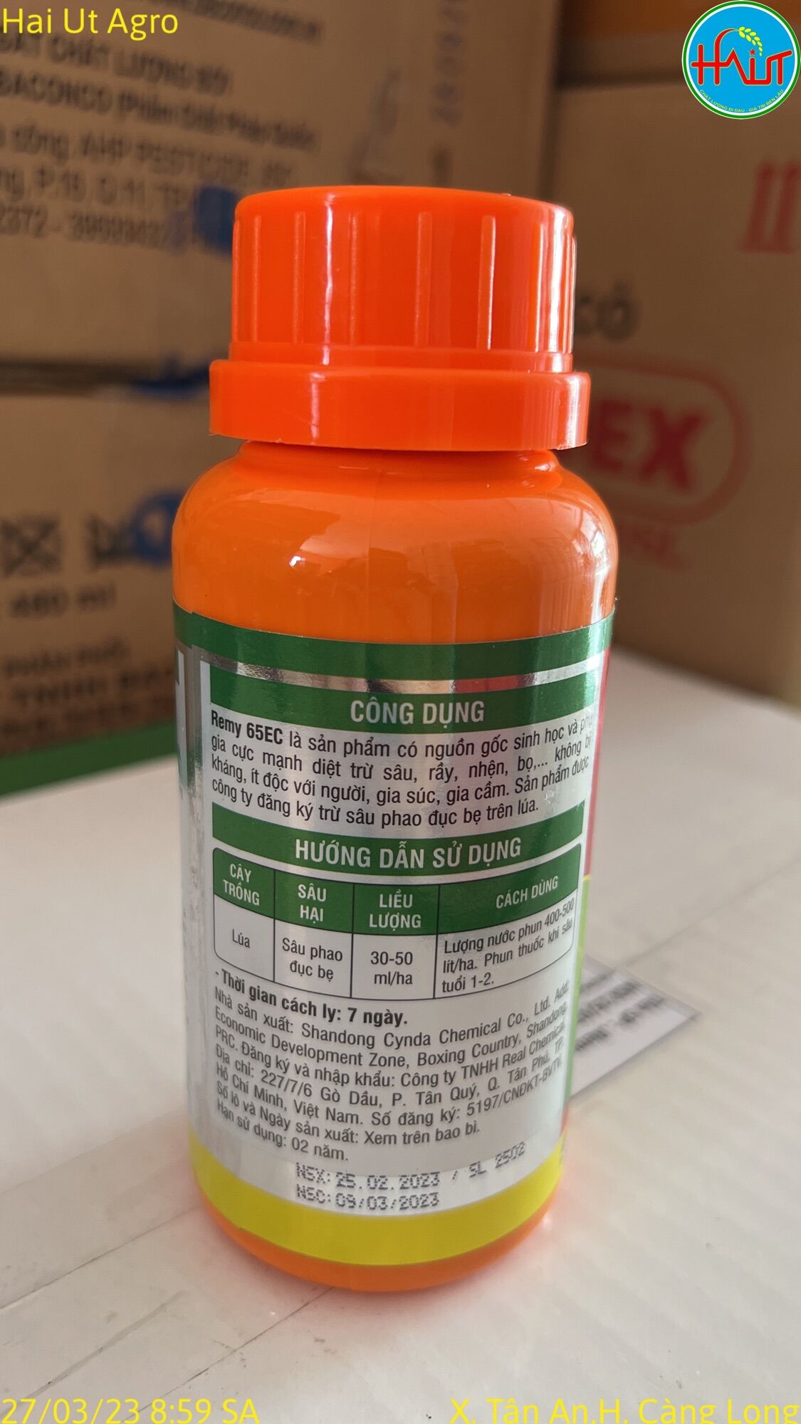 Thuốc Trừ Sâu Sinh Học REMY 65EC BACONCO