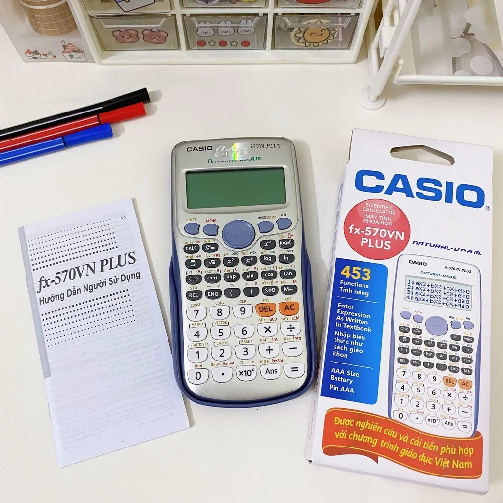 MÁY TÍNH CASIO 570-VN PLUS BẢO HÀNH 6 THÁNG