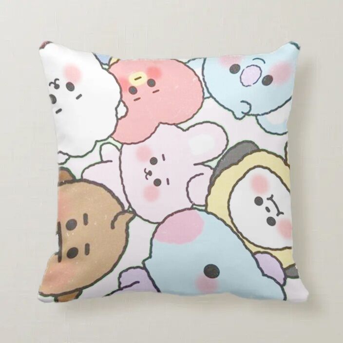 Gối bông BTS 40x40cm
