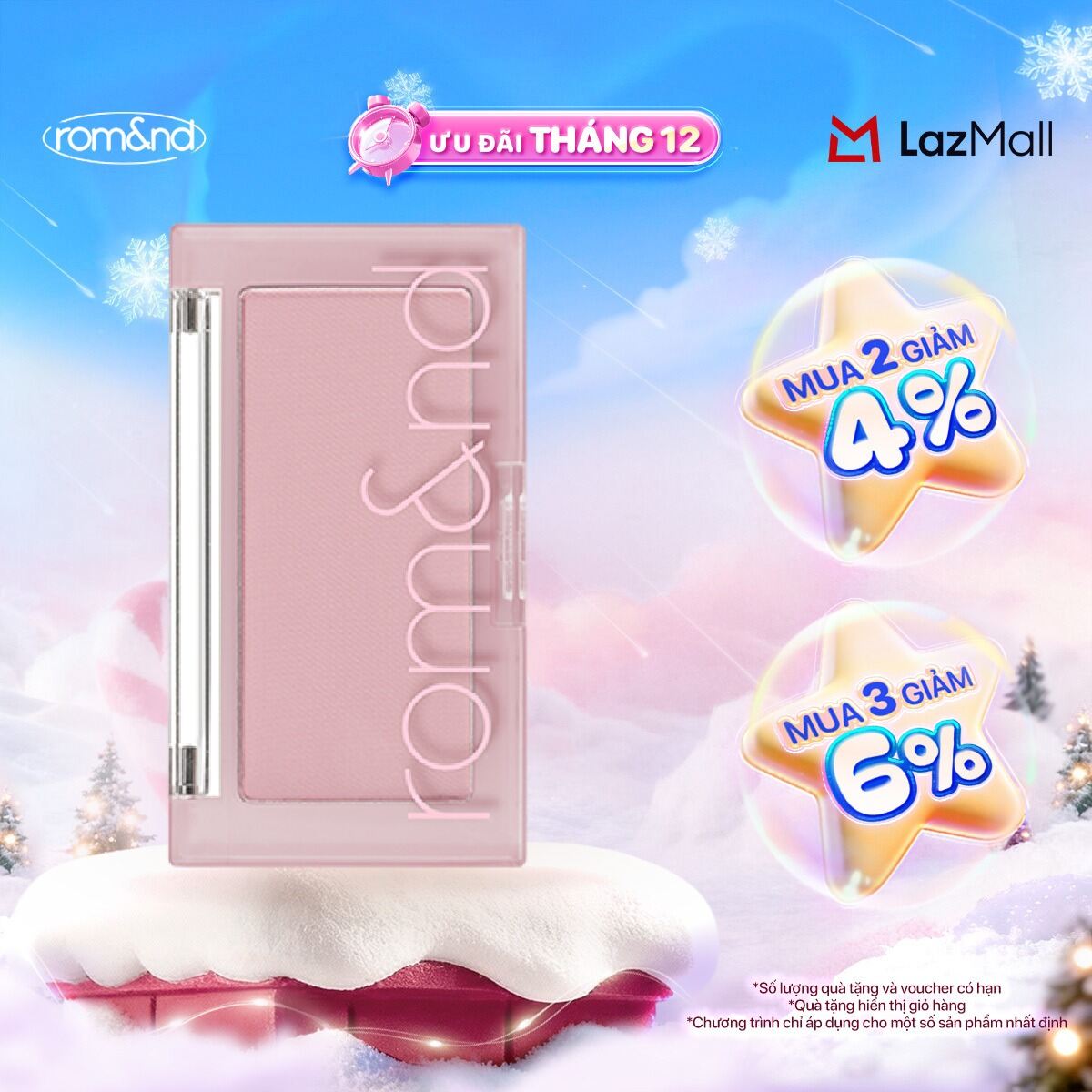 Rom&nd Phấn má hồng ngọt ngào Hàn Quốc Romand Better Than Cheek 3.8g