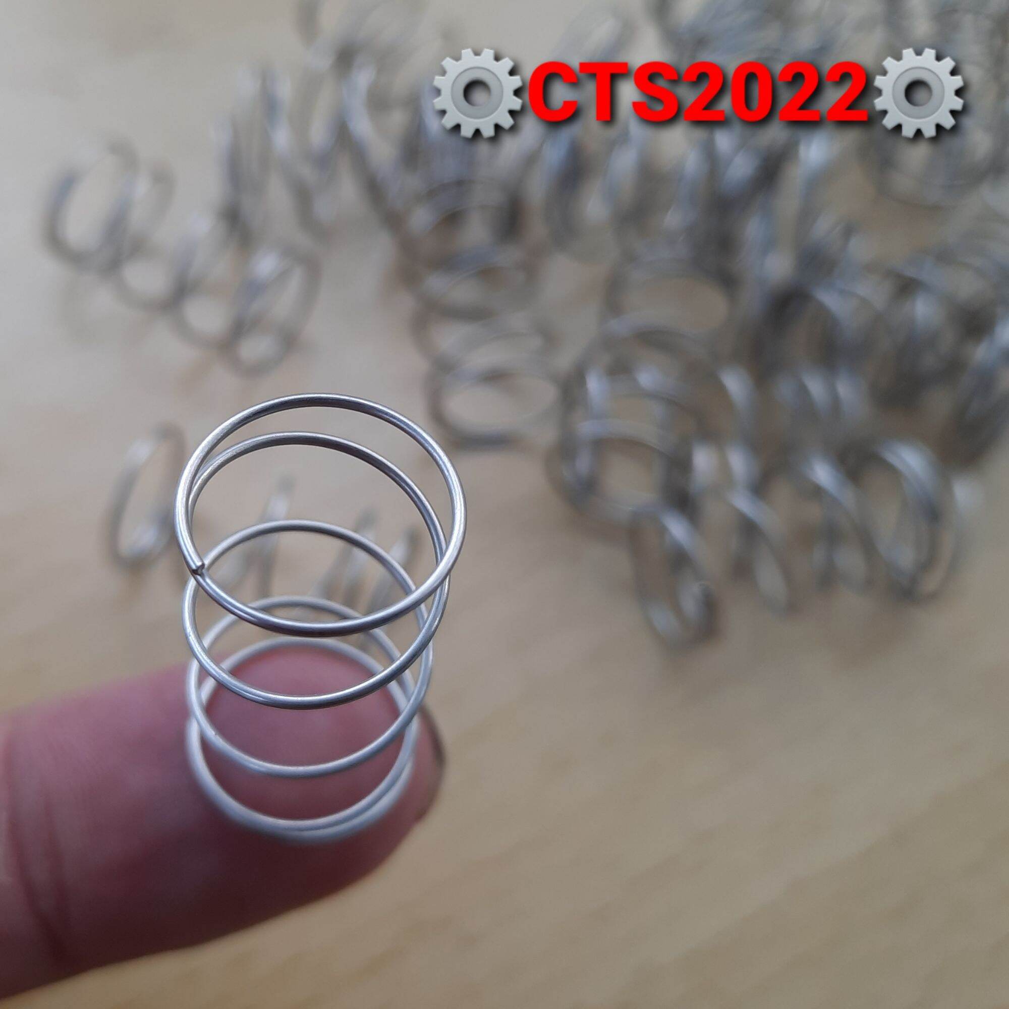 Lò xo nén inox phi 13.5mm sợi 0.8mm dài 24mm