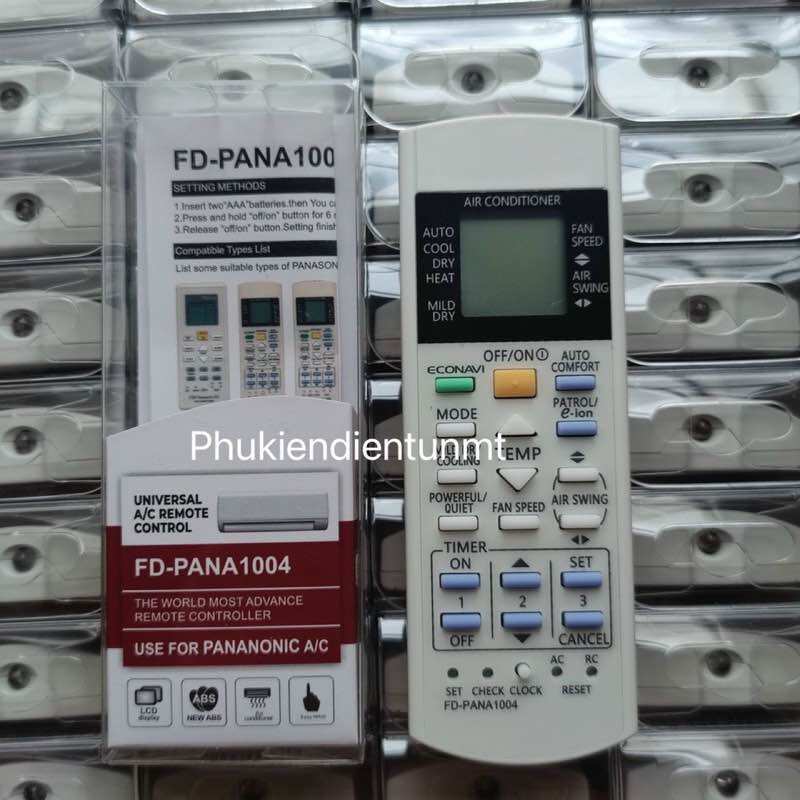 Điều khiển điều hòa đa năng panasonic xịn tặng kèm pin