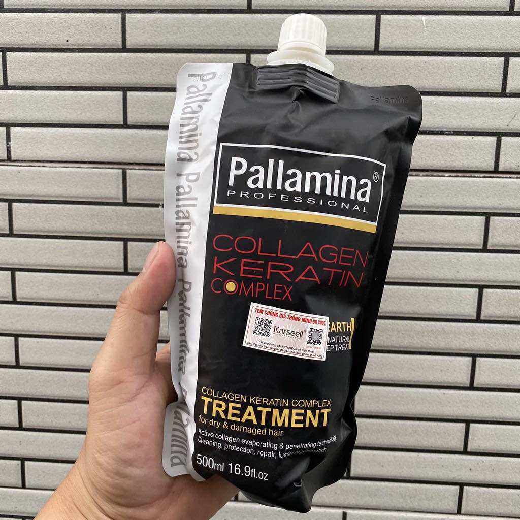 [HCM]Hấp Dầu Pallamina Collagen Keratin Complex 500ml NEW ( Dạng Túi)
