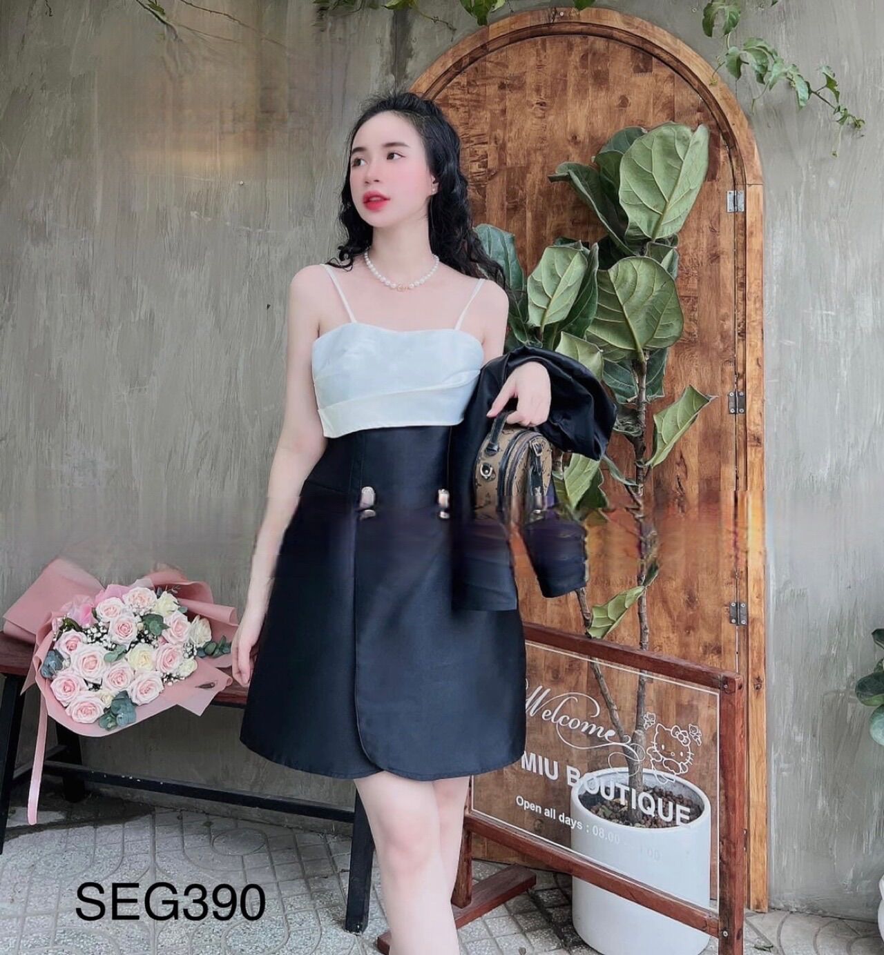 Sét đầm Bigsize 57-95kg ( đầm 2 dây kèm áo khoác ngoài nhé )