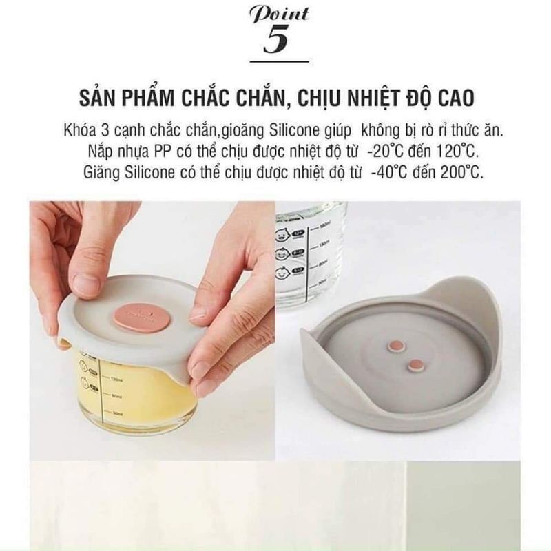 Cốc đựng cháo Lock&Lock chia vạch dung tích 230ml