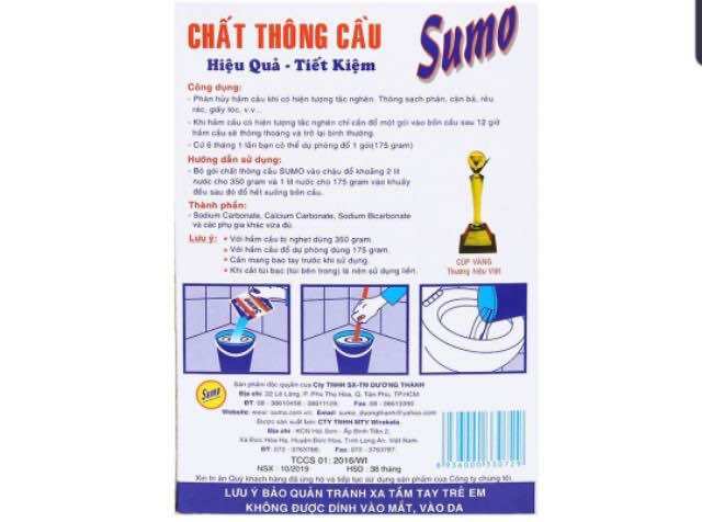 Bột thông cầu cống SUMO 175g