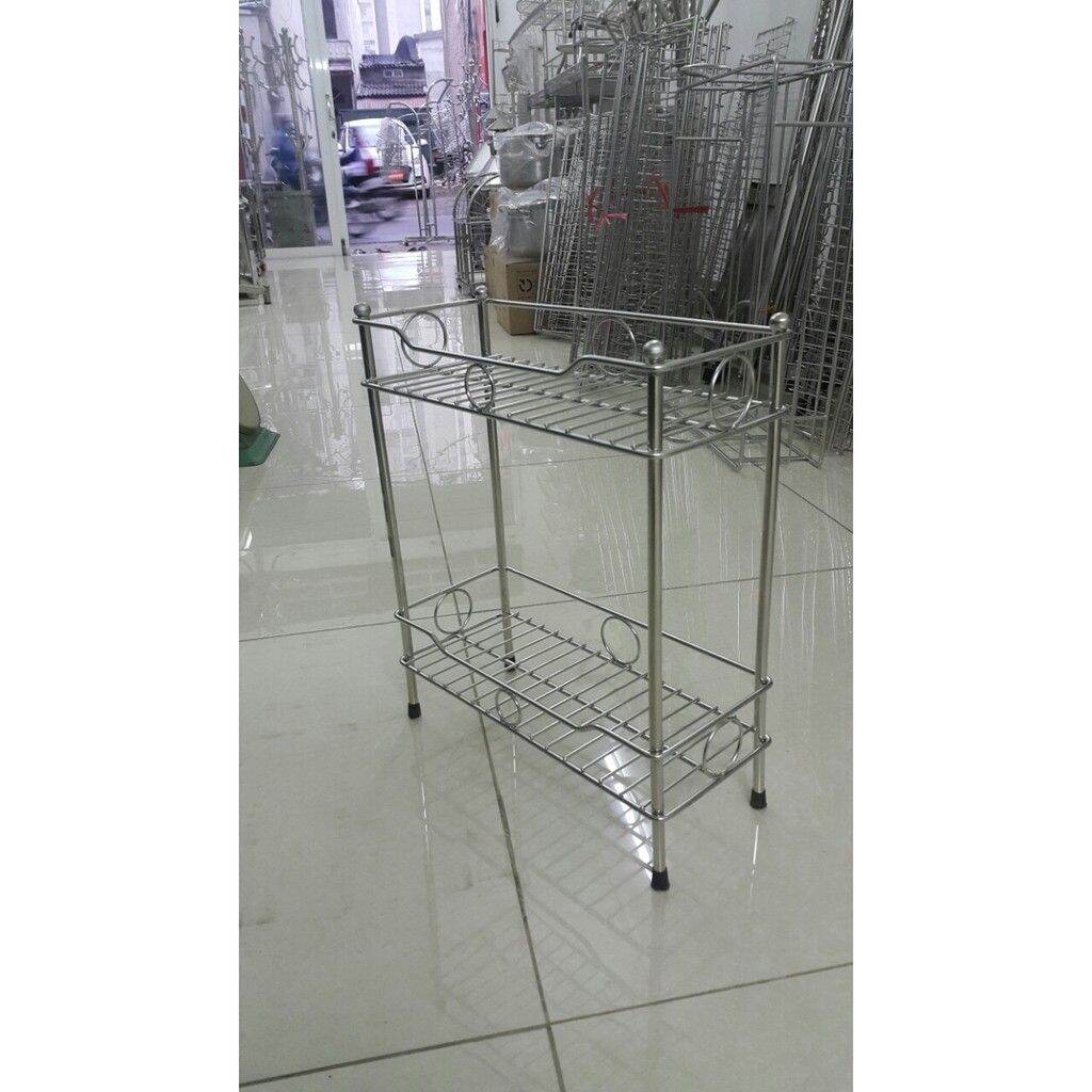 Kệ để đồ 2 tầng inox 304