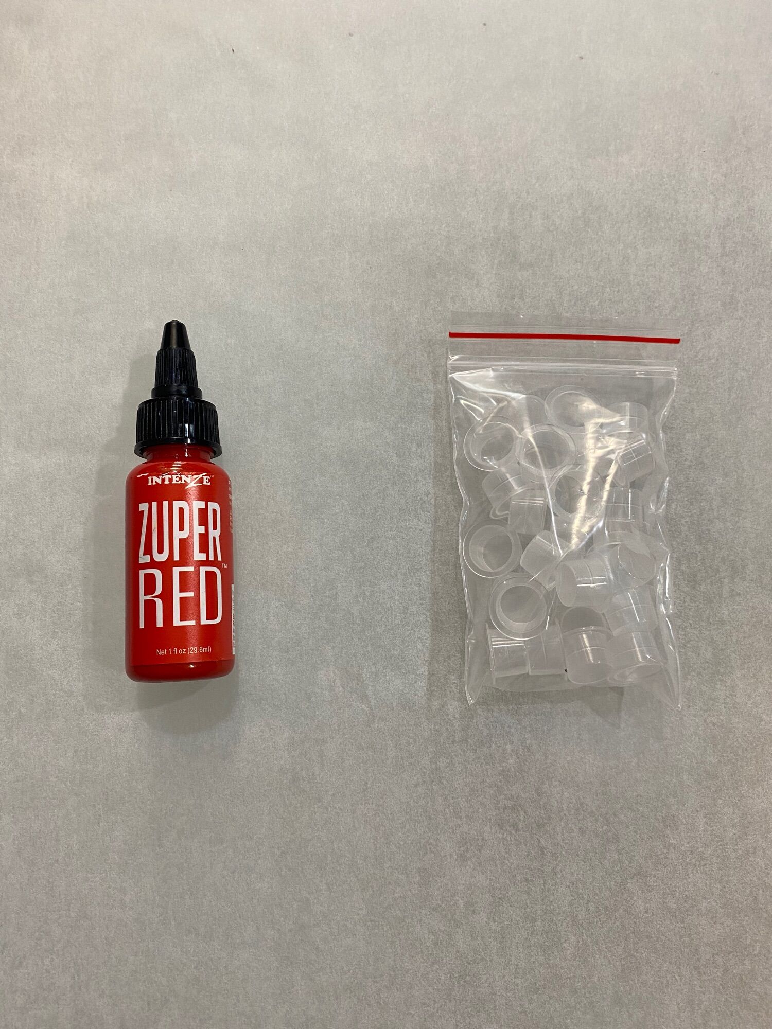 🎁 [ QUÀ TẶNG ] Mực xăm trung cấp mầu đỏ 30ml Zuper Red🎁