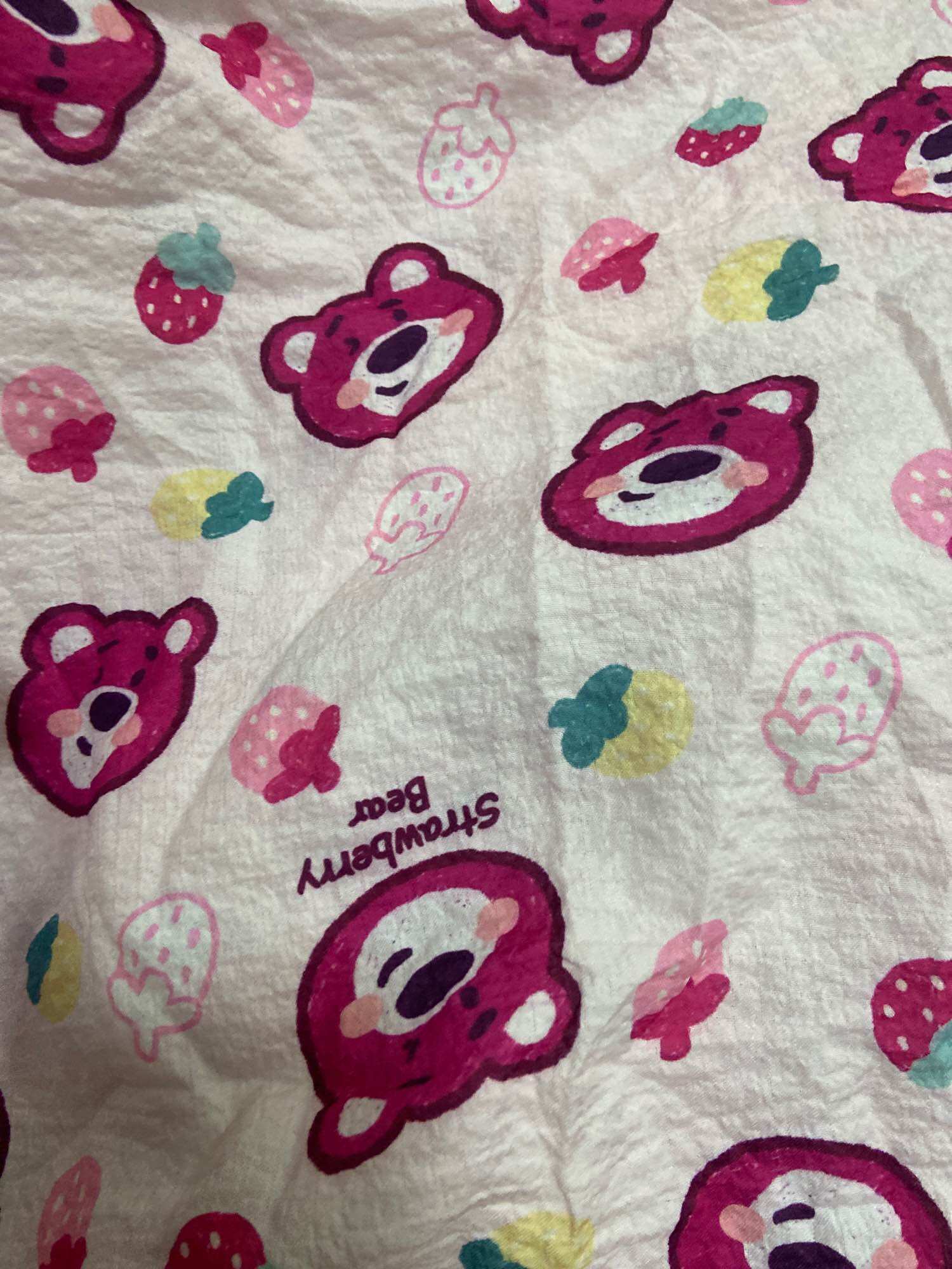 50cm vải lụa xốp gấu tập may bé khổ 1m5