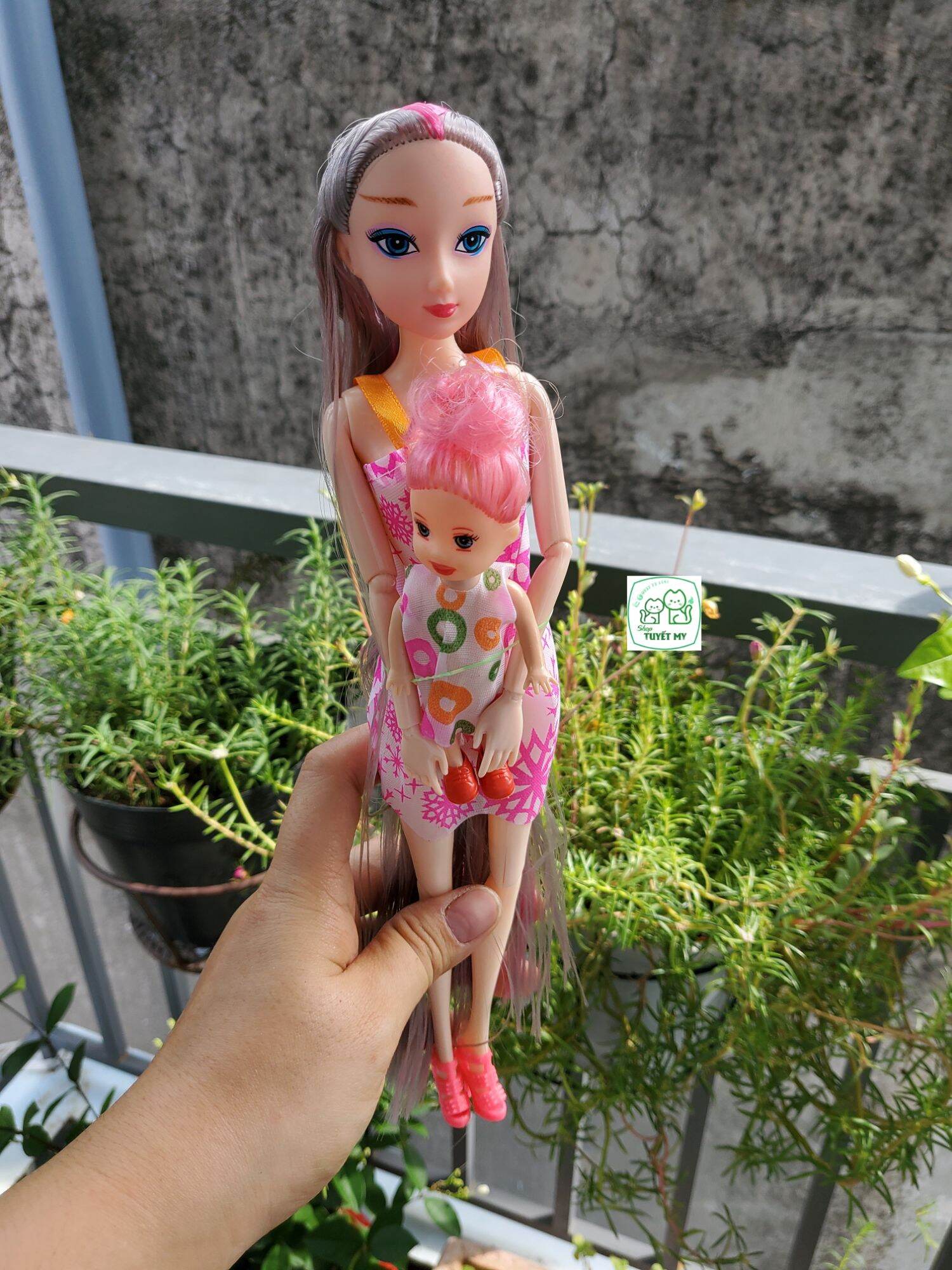 [HCM] Bộ 2 búp bê mẹ con gia đình hạnh phúc (đủ khớp)