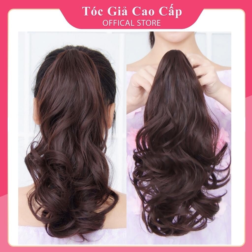 Tóc giả ngoặm xoăn đuôi 45 cm thời trang chịu nhiệt được ❇️