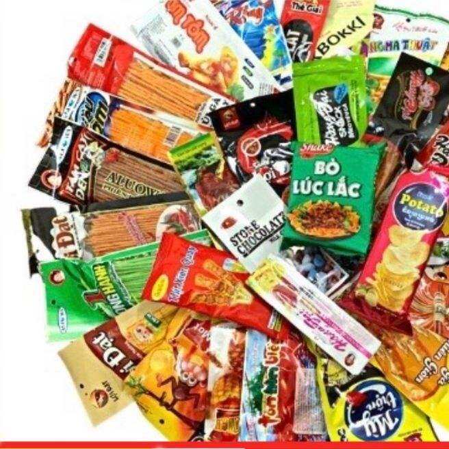 Set 30 gói snack ăn vặt cổng trưởng - ăn vặt tuổi thơ