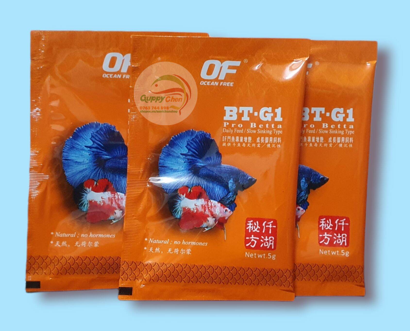 Thức ăn bt-g1 lên màu cho cá betta cá đá cá xiêm