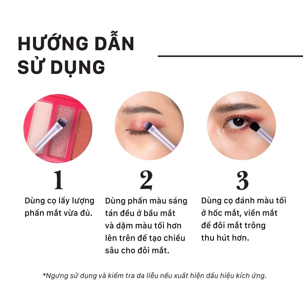 Bảng Phấn Mắt 3 Trong 1 Cathy Doll Eyeshadow Palette